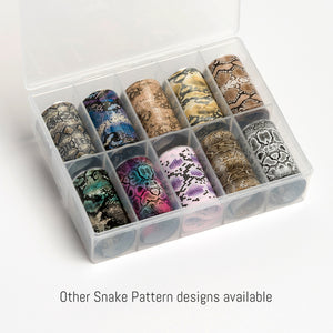 Snake Pattern TWO - Nail Art Transfer Foil x 1 Sheet