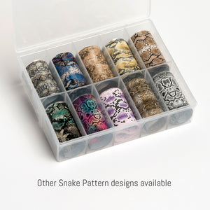 Snake Pattern SIX - Nail Art Transfer Foil x 1 Sheet