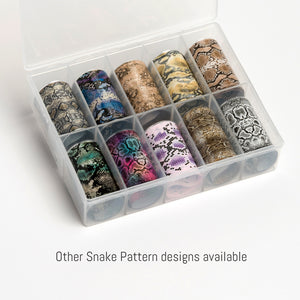 Snake pattern EIGHT - Nail Art Transfer Foil x 1 Sheet
